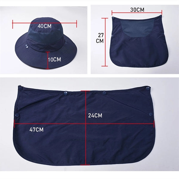 Multifunction Fishing Hats With Neck Face Flap