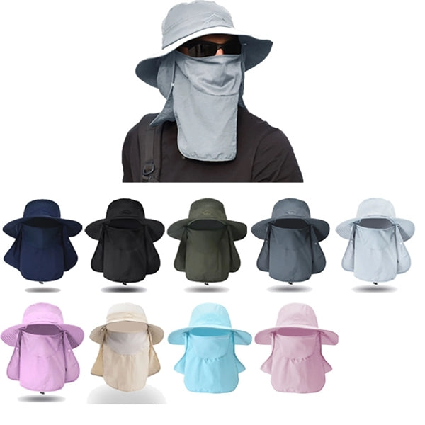 Multifunction Fishing Hats With Neck Face Flap