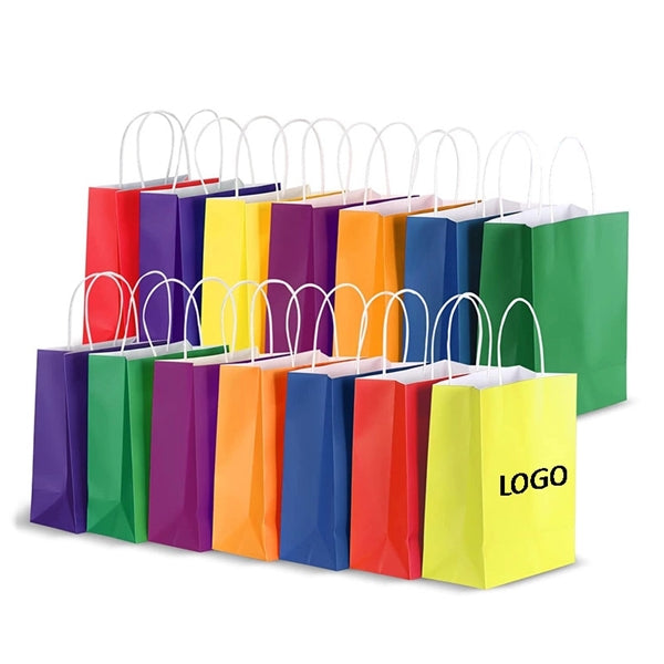 White Kraft Paper Shopper Tote Bag