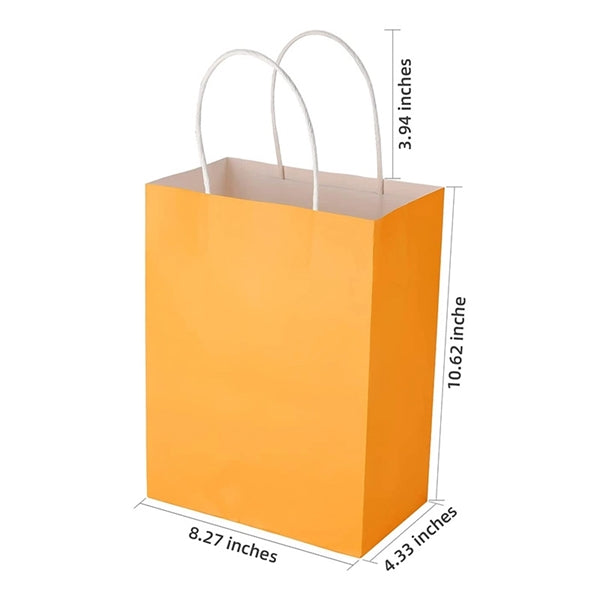 White Kraft Paper Shopper Tote Bag