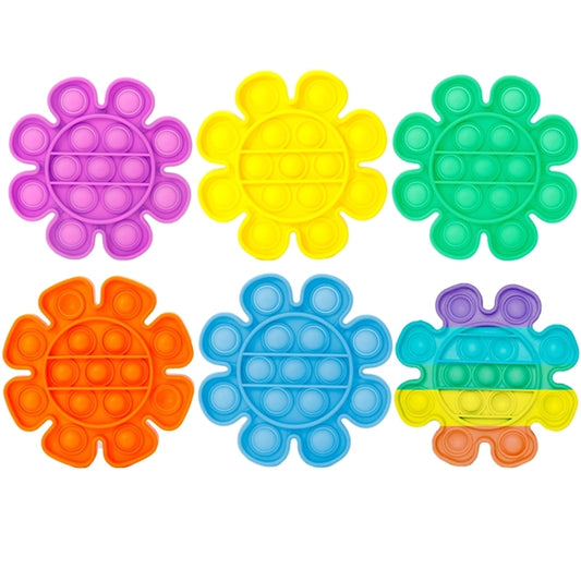 Flower Shape Push pop Bubble Sensory Fidget Toy