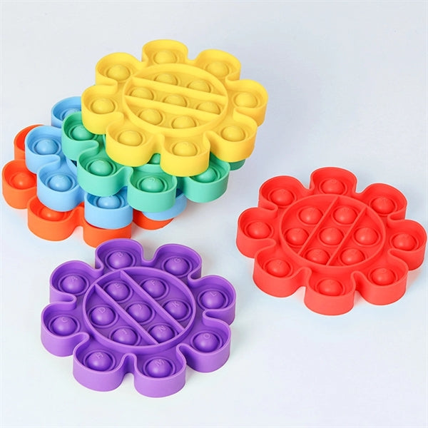 Flower Shape Push pop Bubble Sensory Fidget Toy