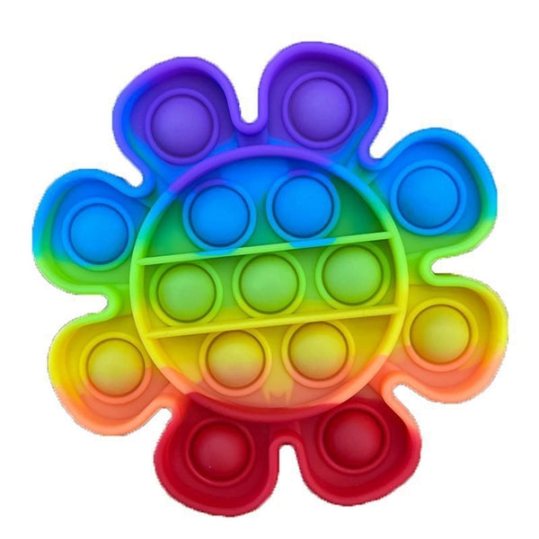 Flower Shape Push pop Bubble Sensory Fidget Toy