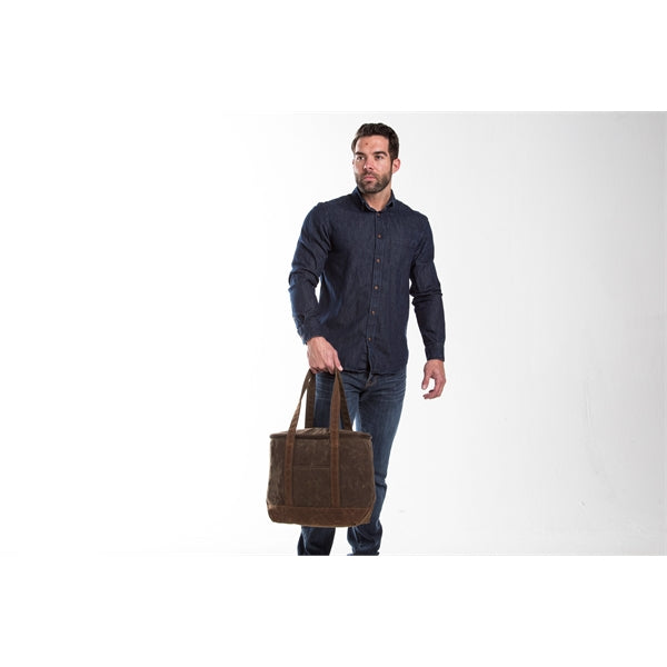 Waxed Canvas Lunch Tote Cooler - Large