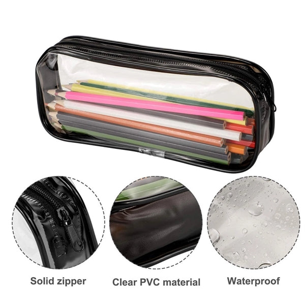 Clear Pen Case Pencil Storage Bag