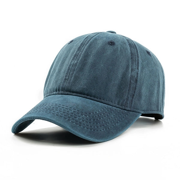Adjustable Washed Baseball Cap Retro Twill Cotton Hat