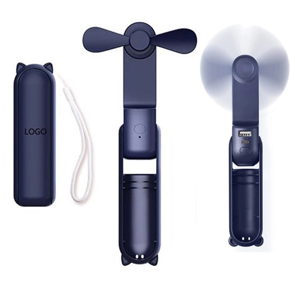 2 In 1 Power Bank Mini Fan