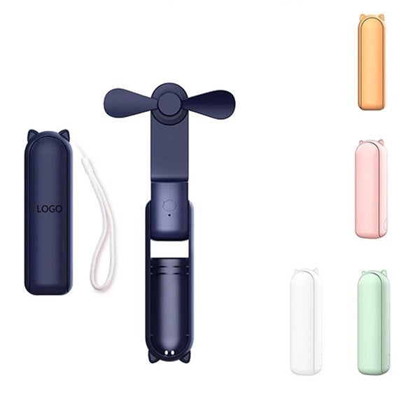 2 In 1 Power Bank Mini Fan