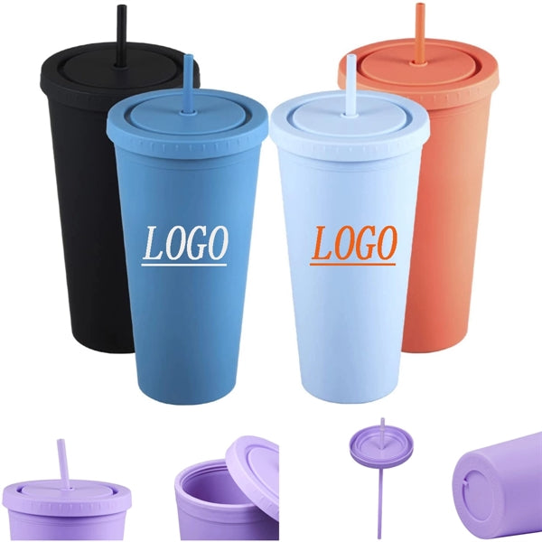 16 Oz Creative Plastic Straw Cup