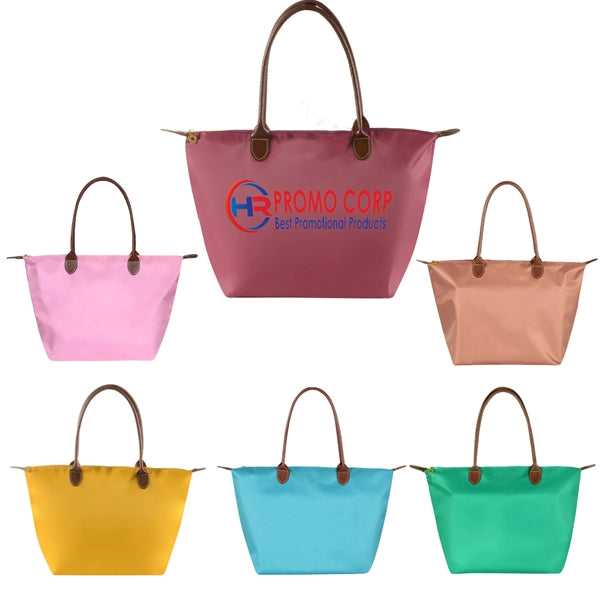 Waterproof Nylon Tote Bag - Shopper Handbag