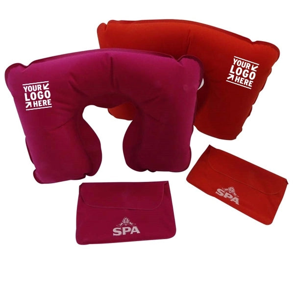 Logo Travel Pillow Kits with Ear Plugs and Eye Mask