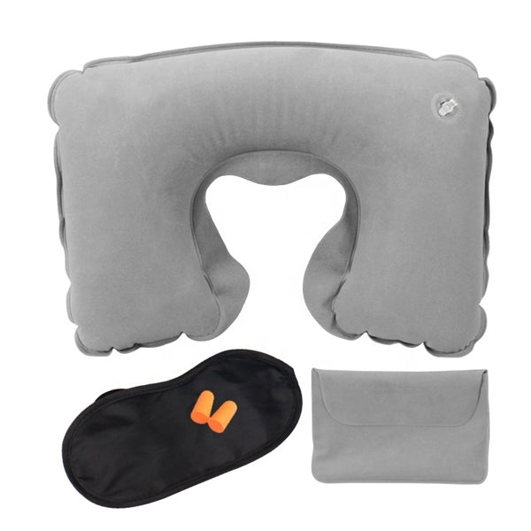Logo Travel Pillow Kits with Ear Plugs and Eye Mask