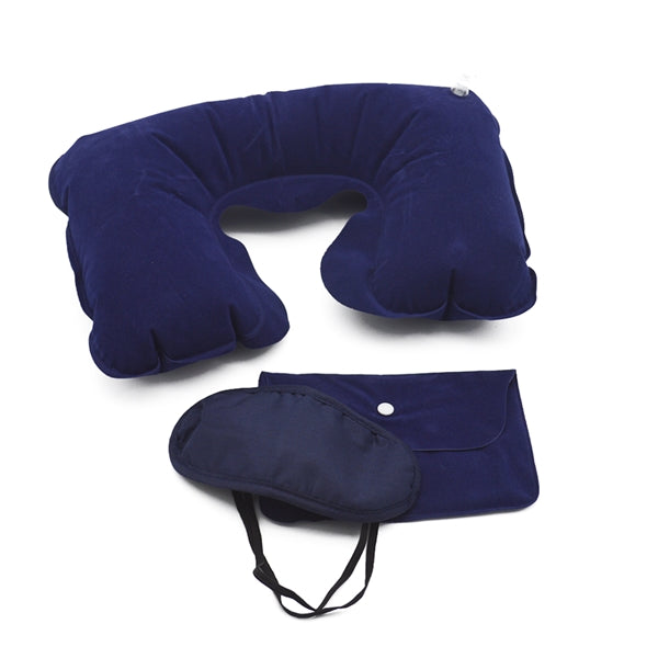 Logo Travel Pillow Kits with Ear Plugs and Eye Mask