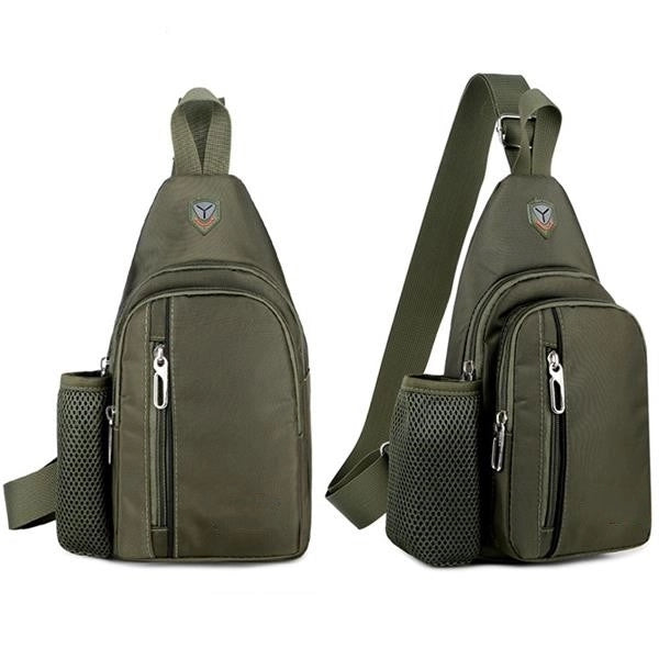 Sling Backpack Crossbody Bag With Earphone Hole