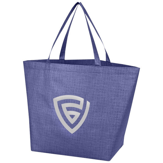 Custom Crosshatched Non Woven Tote Bag - BG
