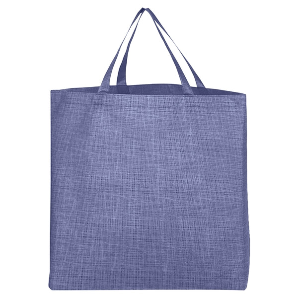 Custom Crosshatched Non Woven Tote Bag - BG