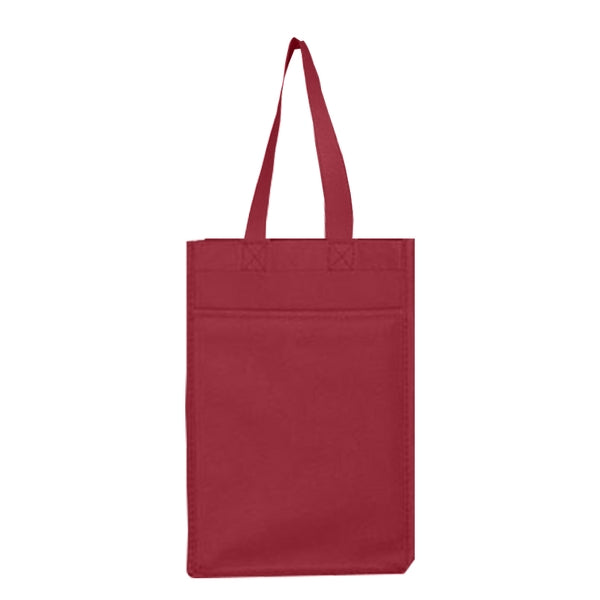 Custom Non Woven 4 Bottle Wine Tote Bag-BG