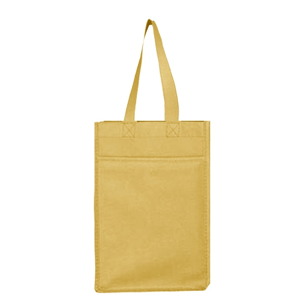 Custom Non Woven 4 Bottle Wine Tote Bag-BG