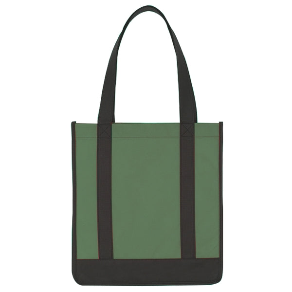 Custom Non Woven Two Tone Shopper Tote Bag