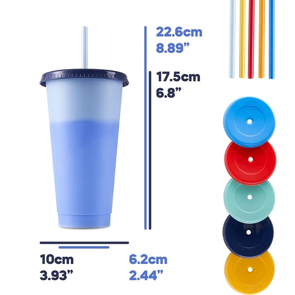 24oz Color Changing Plastic Cup