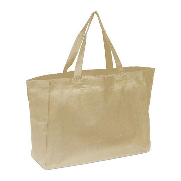 6 oz. Cotton Sheeting Travel Tote w/ Handles for Groceries