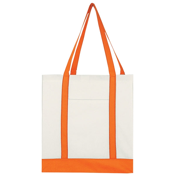 Custom Non Woven Tote Bag with Trim Colors