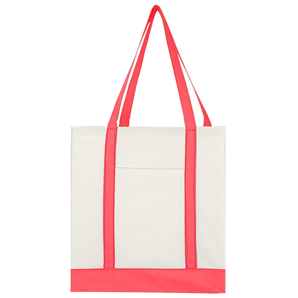 Custom Non Woven Tote Bag with Trim Colors