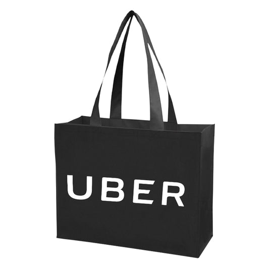 Non Woven Shopper Tote Bag With Hook & Loop Closure - BG