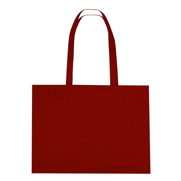 Non Woven Shopper Tote Bag With Hook & Loop Closure - BG