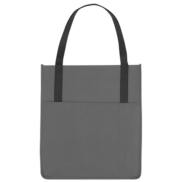 Custom Non Woven Shoppers Pocket Tote Bag