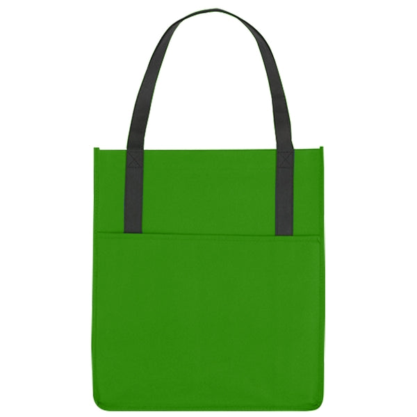 Custom Non Woven Shoppers Pocket Tote Bag