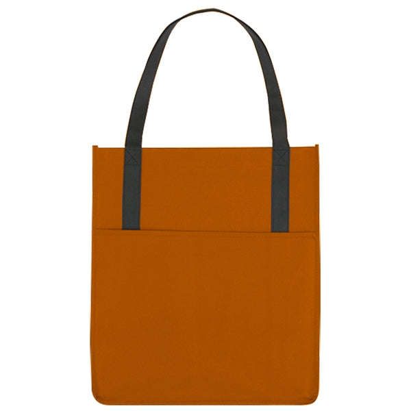 Custom Non Woven Shoppers Pocket Tote Bag