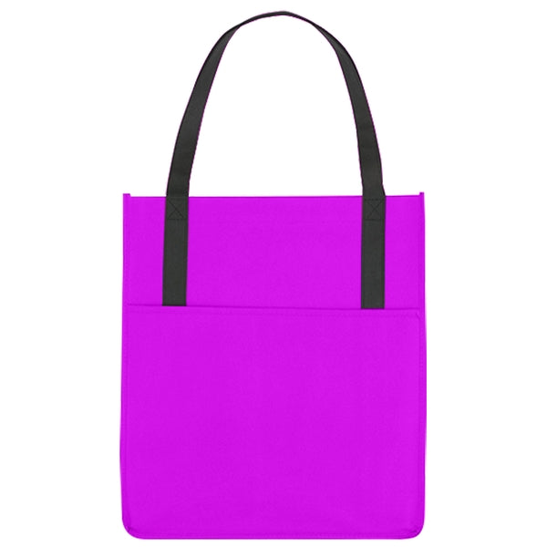 Custom Non Woven Shoppers Pocket Tote Bag