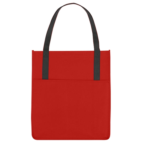 Custom Non Woven Shoppers Pocket Tote Bag