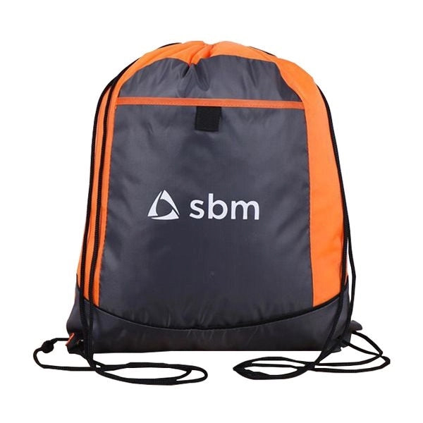 Custom Two Tone Sided Drawstring Tote Bag