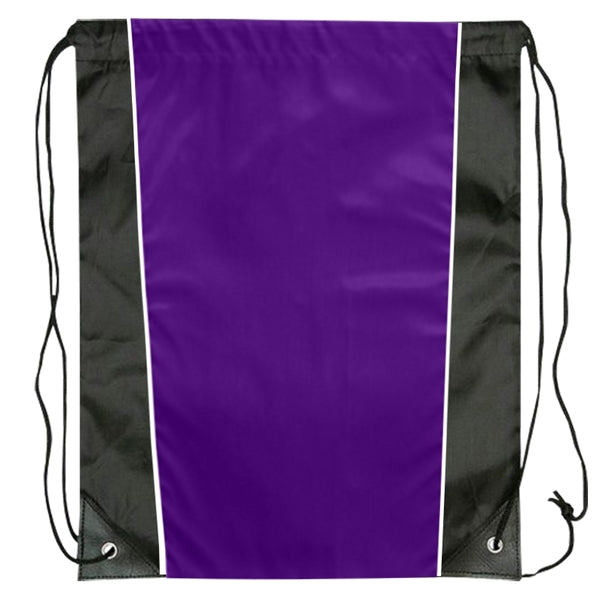 Custom Two Tone Sided Drawstring Tote Bag