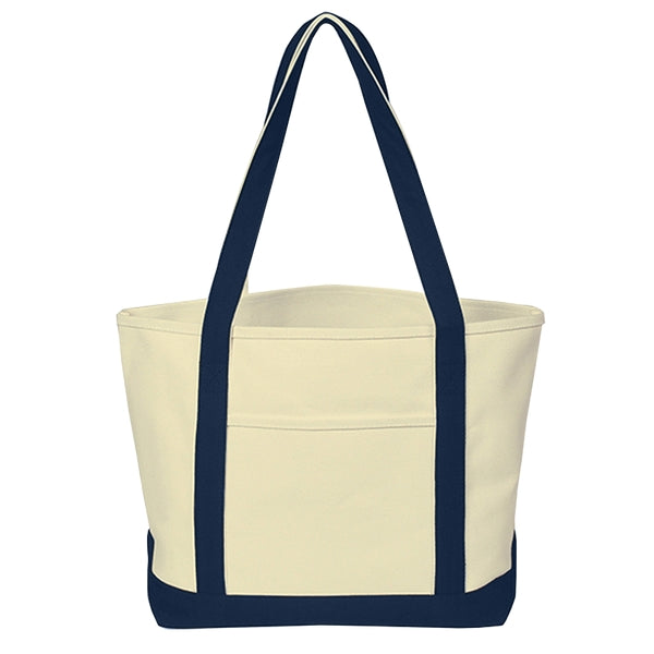 Custom Heavy Cotton Canvas Boat Tote Bags