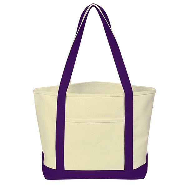 Custom Heavy Cotton Canvas Boat Tote Bags