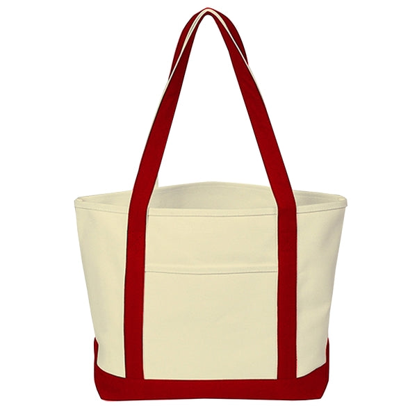 Custom Heavy Cotton Canvas Boat Tote Bags