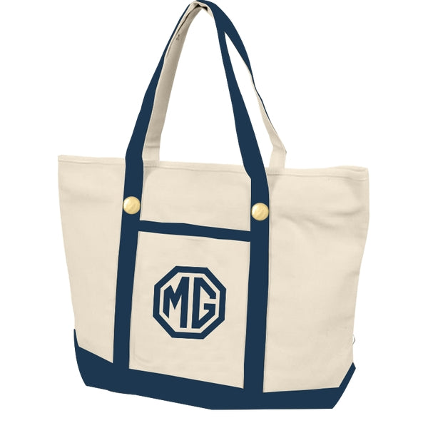 Custom Large Cotton Canvas Sailing Tote Bag
