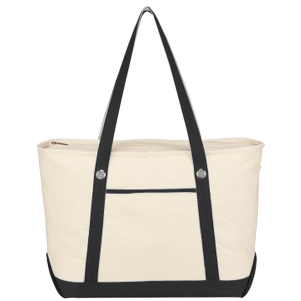 Custom Large Cotton Canvas Sailing Tote Bag