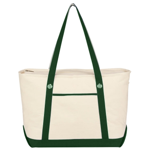 Custom Large Cotton Canvas Sailing Tote Bag