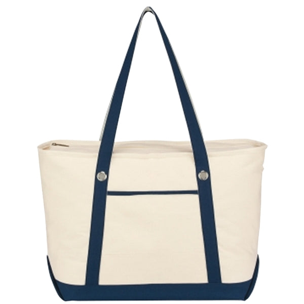 Custom Large Cotton Canvas Sailing Tote Bag