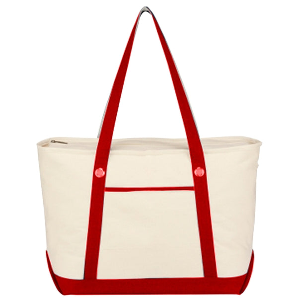 Custom Large Cotton Canvas Sailing Tote Bag