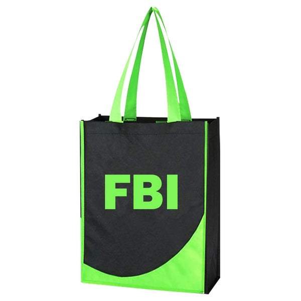Custom Non Woven Tote Bag With Accent Trim - BG