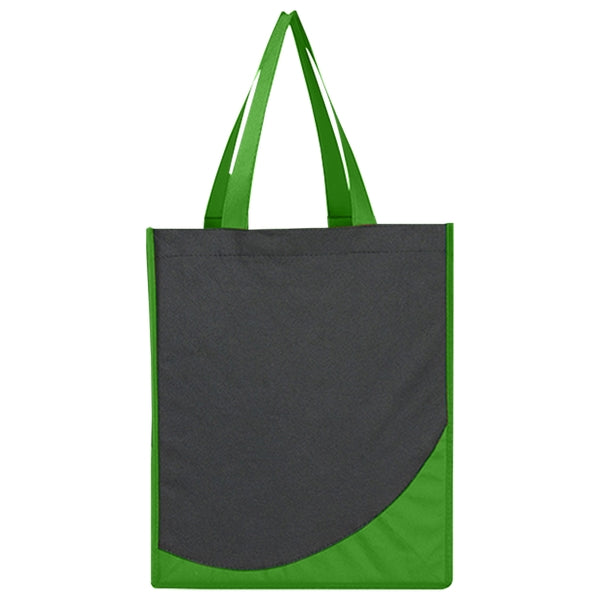 Custom Non Woven Tote Bag With Accent Trim - BG