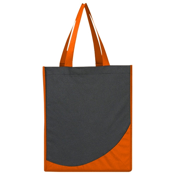 Custom Non Woven Tote Bag With Accent Trim - BG