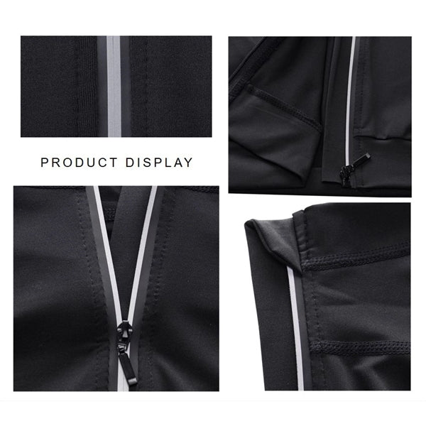 Men's Sport Casual Hoodie Quick Dry Coat With Zipper