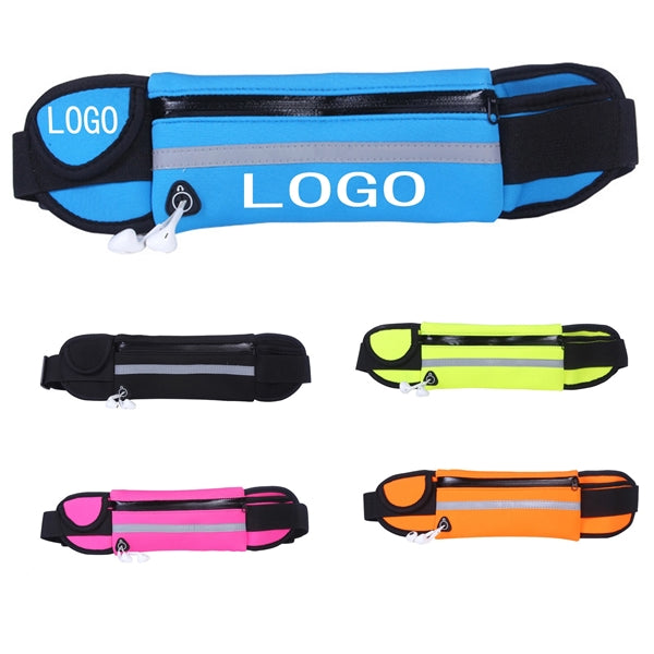 Outdoor Headphone exposed hole sports fanny package