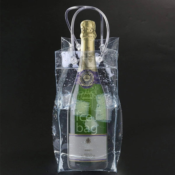 Collapsible PVC Clear Ice Wine Bag